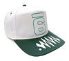 Jadesix Snapback Energy 01 white/green Snapback closure Hat made in USA - Power to the People Premium Black Panther Streetwear for empowerment