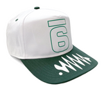 Jadesix Snapback Energy 01 white/green Snapback closure Hat made in USA - Power to the People Premium Black Panther Streetwear for empowerment